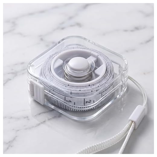 Soft Tape Measure 2 Meters/6 Feet, Portable Retractable Locking Mechanism, Clear Centimeter/Inch Markings - Ideal for Sewing, Home Use, Waist, Chest Measurement (White)