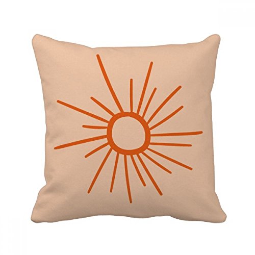 Coussin de soleil orange DIYthinker 40x40cm pour deco de canape - 2