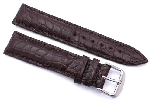 Bracelet de montre cuir marron Fluco 20mm fait main en Allemagne