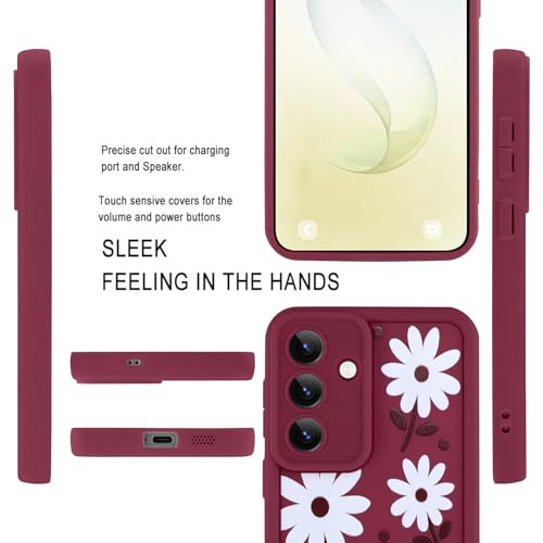Image of Compatible with Samsung Galaxy S26 Plus Case, Wine Red