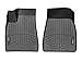 WeatherTech Custom Fit FloorLiners for Tesla Model X - 1st Row (448691), Black