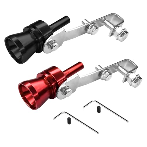 SWQS Car Turbo Whistle for Exhaust Pipe, Aluminum Alloy Exhaust