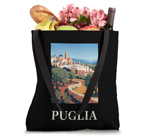 Bolso Tote con diseño de viaje costa mediterránea miniatura 4