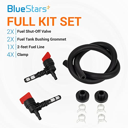 Bluestars 192980GS 90 Degree Fuel Shut Off Valve Service Kit - For Bs 78299Gs 80270Gs Kohler 25 462 03-S 25-462-03-S Rotary 13116 Portable Generator Lawn Mowers Pressure Washer thumb #1
