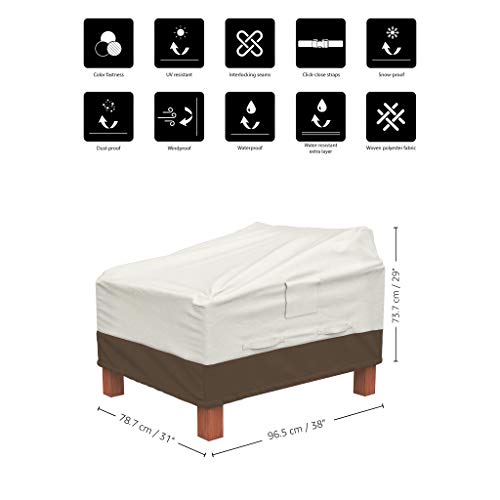 Amazon Basics Juego de 2 fundas para muebles de patio para sal