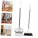 Beavorty Kitchen Dustpan Brush Set Long Handle Floor Broom Easy Storage Indoor Cleaning Tools
