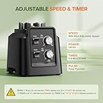 Blenders for Kitchen, Smoothie Blender, Professional Countertop Blender for Smoothies, 1800 Peak Watts, 68 Oz Large Capacity, for Ice Crush, Frozen Drinks, Black - Image 3