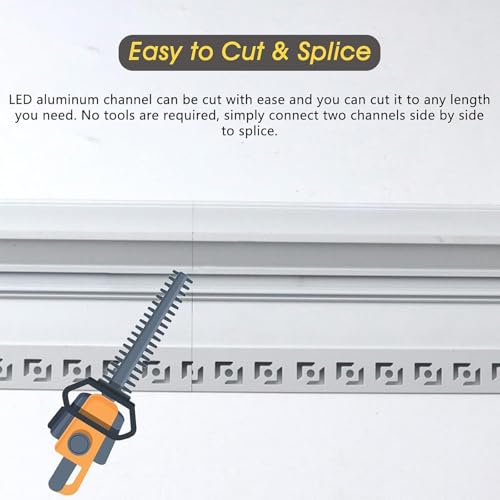 Cubierta de luz LED para pasillos y escaleras con difusor integrado de 2 metros 7