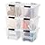 IRIS USA 19 Qt Stackable Plastic Storage Bins with Lids, 6 Pack - BPA-Free, Made in USA - See-Through Organizing Solution, Latches, Durable Nestable Containers, Secure Pull Handle - Clear