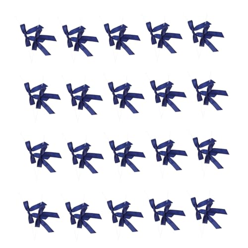 MERRYHAPY 100個 蝶結びサテンリボン ポリエステル製 簡単結びほどき可能 飾り用リボン ラッピングやパーティーケーキ装飾に