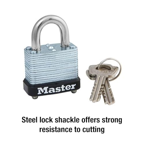 Image of Master Lock 105D Laminated Steel Warded Padlock, 1 Count (Pack of 1) 1-1 /8 inch Wide, 105D