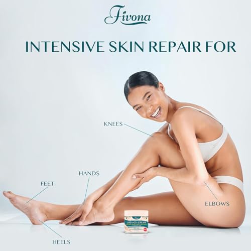 FIVONA 42% Urea Cream with 2% Salicylic Acid, Foot Cream for Feet Maximum Strength with Tea Tree and Aloe Vera Extracts Foot Lotion for Dry Cracked Heels, Callus Remover, Moisturizer Repair Cream