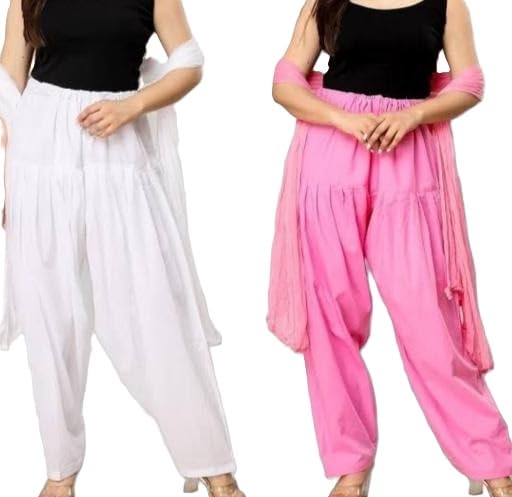 Cotton patiala pants and dupatta combo for women-image-11