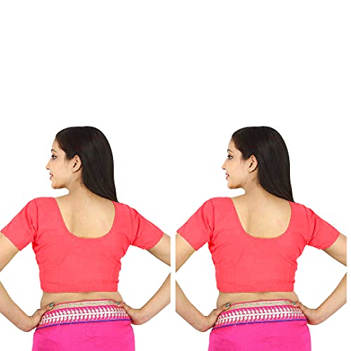 Image of Namita Women's Rubia Cotton Solid Half Sleeve Blouse