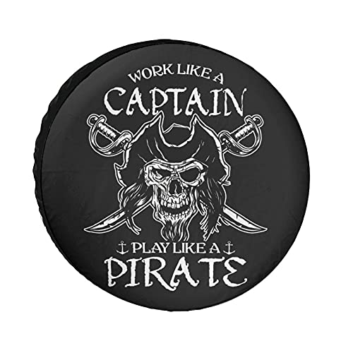 Be Captain and Pirate Universe Exploration Tire Covers Wheel Cover Protectors Weatherproof UV Protection Spare Tire Cover Universal Fit for RV Van SUV Truck Travel Trailer Accessories