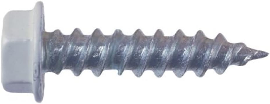 AP Products 012-TR50 W 8 X 1-1/4 White Hex Washer Head Screw - Pack of 50