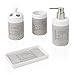 Produktbild BRANDANI Badezimmer-Zubehör-Set, Einheitsgröße, Natur, Stein, aus Steingut, 4 Stück