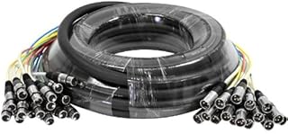 Seismic Audio - SARLX-16x50 - 16 Channel XLR Colored Mutil-Patch Snake Cable 50 Feet