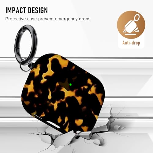 Image of Compatible Airpods Pro 3 Case (2025),Soft Cute Marble Print Silicone Protective Cases for Apple AirPods Pro 3rd Generation Case,Airpod Pro 3 Cover with Keychain&Cleaner Kit for Women /Girls,Marble