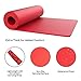 Foam Sleep Pad - 0.50in Thick Non-Slip, Lightweight, Waterproof Camping Mat with Carry Handle for Cots, Hiking or Sleepovers by Wakeman Outdoors (Red)