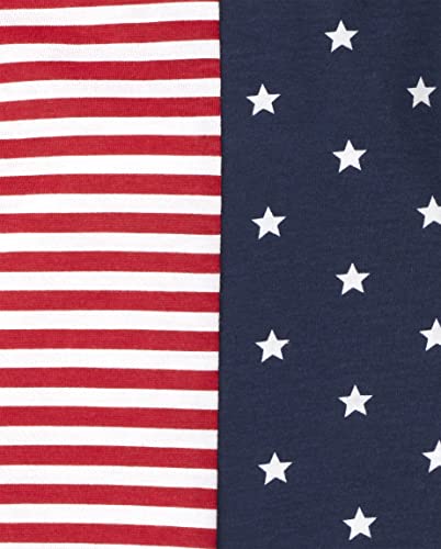 The Children's Place Baby Boys' Short Sleeve 100% Cotton Romper, American Flag, 3-6 Months #TOP1