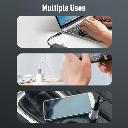 Dciopoxc USB C Adapter 4 Stück, USB auf Typ C 3.2 Adapter (2 Pack) & Typ C auf A Stecker (2 Pack), USB Adapter Kompatibel mit iPhone 17 Galaxy Laptop MacBook Pro Airpods iPad PC Hub usw