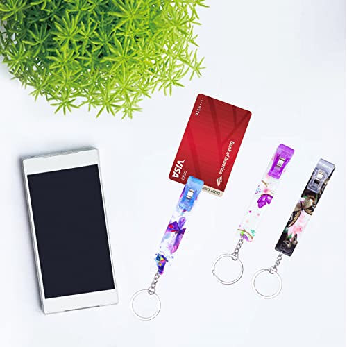 Image of 3PCS Credit Card Puller, Cute Debit Bank Card Grabber for Long Nails ATM Keychain Women with Plastic Clip