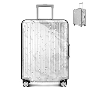 XINSUO Housse Valise Protection Transparente 28 pouces,Waterproof DustProof Scratchproof