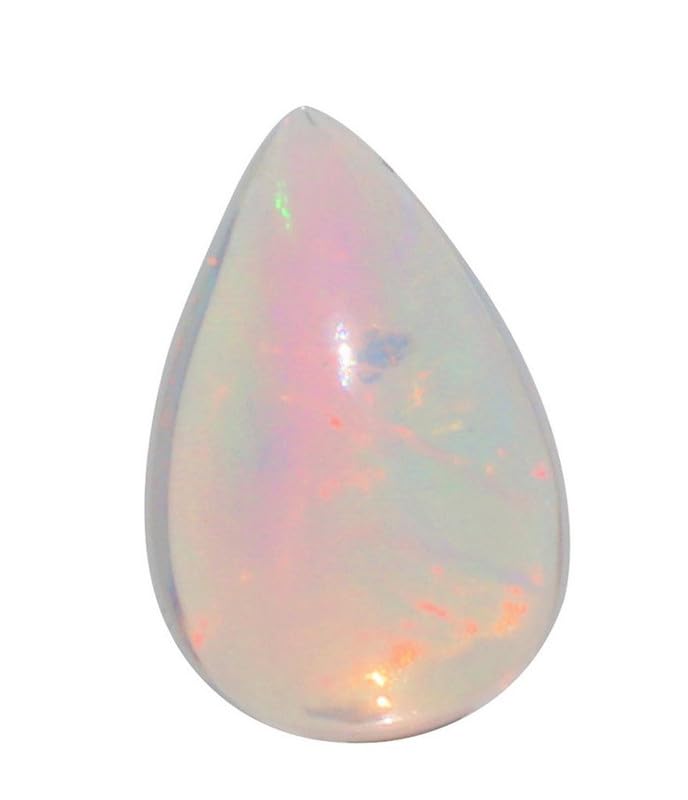 Opale arc-en-ciel éthiopienne véritable pierre précieuse en vrac poire 2,18 cts pour bijoutier