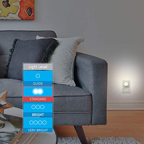 Image of GE Rotating Plug in Night Light, Home Decor, Apartment Essentials, LED Lights for Bedroom, Ambient Lighting, Dusk to Dawn Sensor, Nightlight, Bathroom, Dorm Room, 2 Pack 50331