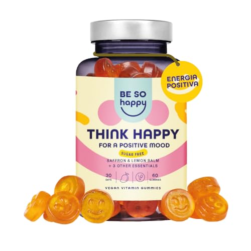 Vitamine per L'equilibrio Emotivo | Con Zafferano, Melissa, Camomilla e Vitamina B6 | Per uno Stato D'animo Positivo | 60 Caramelle Gommose| Vegan, senza Glutine e senza Lattosio…