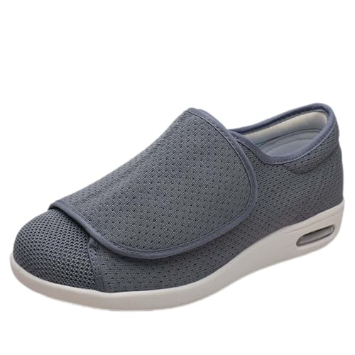 Diabetic Shoes Width Shoe for Elderly Women,Adjustable Closure Lightweight Breathable Swollen Feet Walking Edema Sneakers