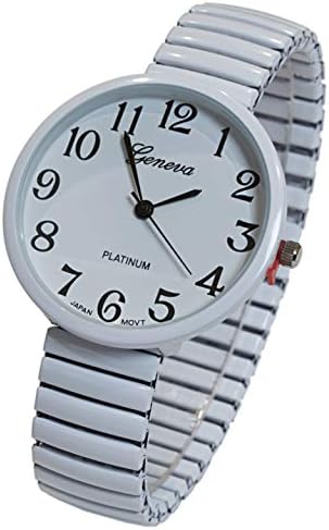 Blekon Collections New Super Large Face Stretch Band Japanese Movement PC21J Fashion Watch