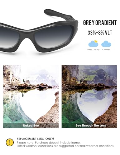 Image of BLAZERBUCK Anti-salt Polarized Replacement Lenses for Oakley Monster Dog Sunglass