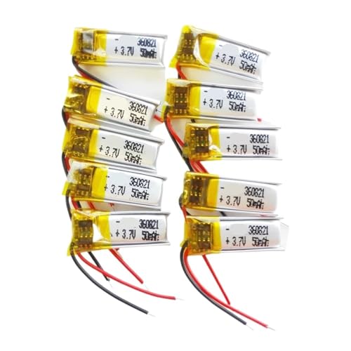 Batería 360821 soluciona apagados en mini dispositivos 3,7 V y 50 mAh 10 unidades incluidas