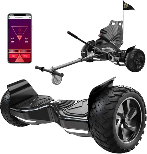 RCB Hoverboards SUV mit Sitz Hoverboards Off-Road, App-fähige Bluetooth, 8,5 '' Hummer + Hoverkart Go Kart für Self Balancing scooters, Geschenk für Kinder
