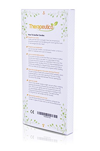 Therapeutico Natural Organic 100% Beeswax Hopi Ear Candles with Free EBOOK |10 Hand-Crafted Candles | Medical Grade with Safety Disc and Double Wax Filter | Relaxing | - Image 4