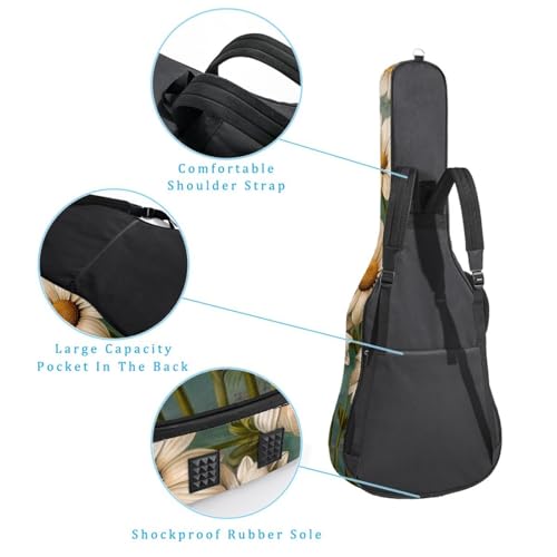 Housse guitare acoustique classique électrique étanche 101 104 cm