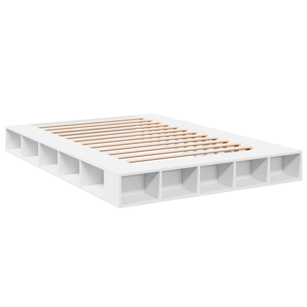 vidaXL Bed Frame without Mattress White 140x200 cm — image 1