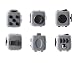 ENJOY Fidget Cube Relieves Stress And Anxiety for Children and Adults (Gray)