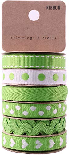 Assorted Ribbon For Crafts Hair Ribbons For Girls Fabric Ribbon Thin Ribbon Grosgrain Ribbon Craft Ribbon Ribbon For Bows Ribbon For Hair Ribbon For Hair Bows Cloth Ribbon Decorative Trim Lime Green #TOP11