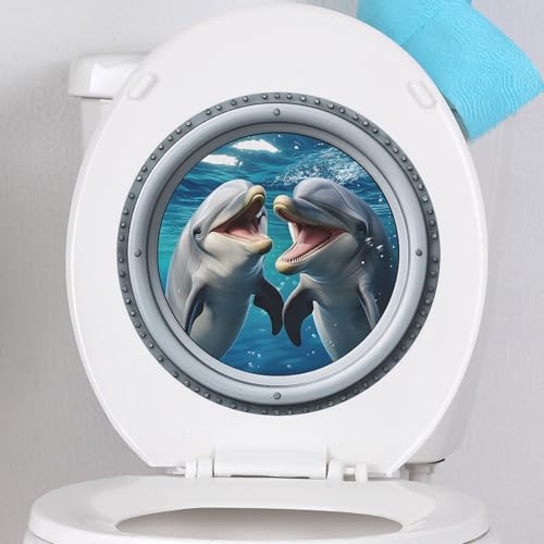 Vinilo Decorativo Achang Delfines 3D Para Pared miniatura 6