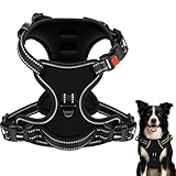 ANTI-ZIEH- UND ANTI-WÜRG-DESIGN: Das innovative No-Pull-Design verteilt den Druck gleichmäßig, um Stress im Nacken und Körper deines Hundes zu minimieren. Dies ermöglicht komfortablere und sicherere Spaziergänge, schützt vor Verletzungen und sorgt dafür, dass du jeden Moment ohne Sorgen genießen kannst.