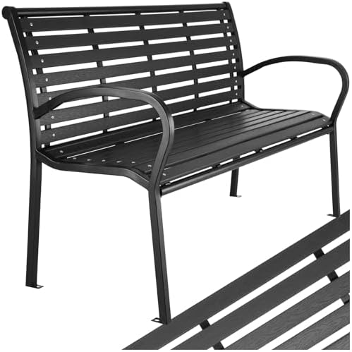 tectake® 3-Sitzer Gartenbank, Premium Garten Möbel Bank, Sitzbank...