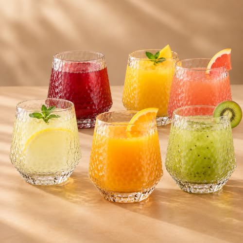 Image of WRINGO 280ml Italian Premium Juice Glasses and Transparent Water Glass Medium Size Tumbler Glasses for Drinking Water and Cocktail (WR-21, Set of 6)