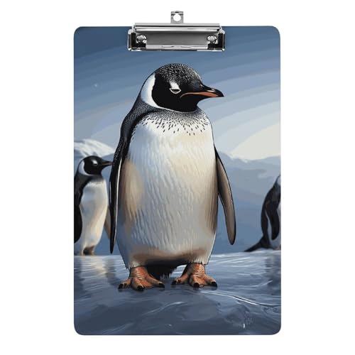 Porte-bloc plastique classique A4 rigide avec pince métallique imprimée
