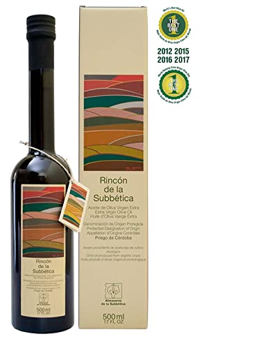 Almazaras de la Subbética – Rincon de la Subbética – 100% spanisches Olivenöl extra vergine von Hojiblanca – geeignet für Toast, Salate, Fleisch, fetter Fisch – Flasche 500 ml