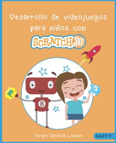 Desarrollo de videojuegos para niños con Scratch Jr.: Aprende a programar juegos conectando piezas de puzzle.