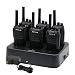 Retevis RT21 Two Way Radios Long Range FRS Walkie Talkies Rechargeable Hands Free 2 Way Radios(6 Pack) with Six-Way Multi Gang Charger