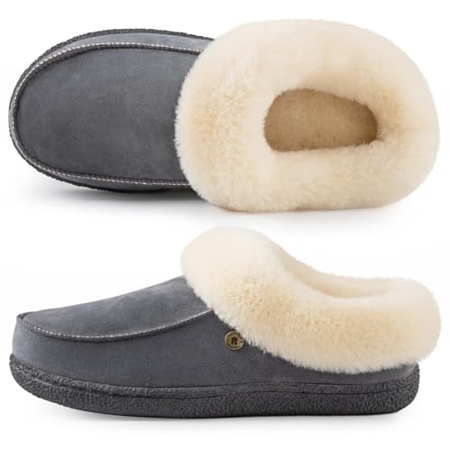 HomeTop Moccasin Memory Foam Slippers